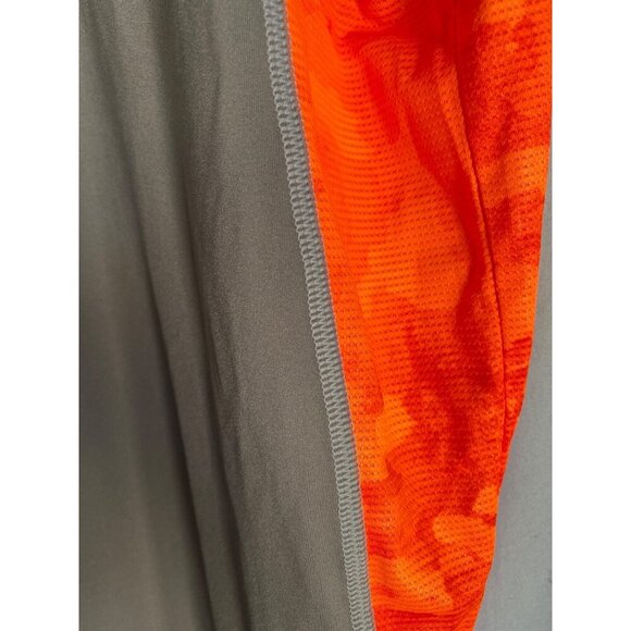 UNDER ARMOUR 2015 MEN'S HEATGEAR GRAY/ORANGE CAMO SS FITTED PERFORMANCE TEE SZ 2 - Picture 3 of 6